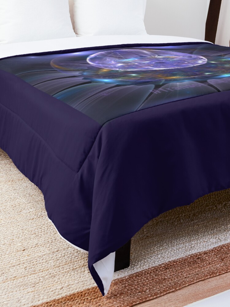 Alternate view of #TranscendentalAttractor Comforter