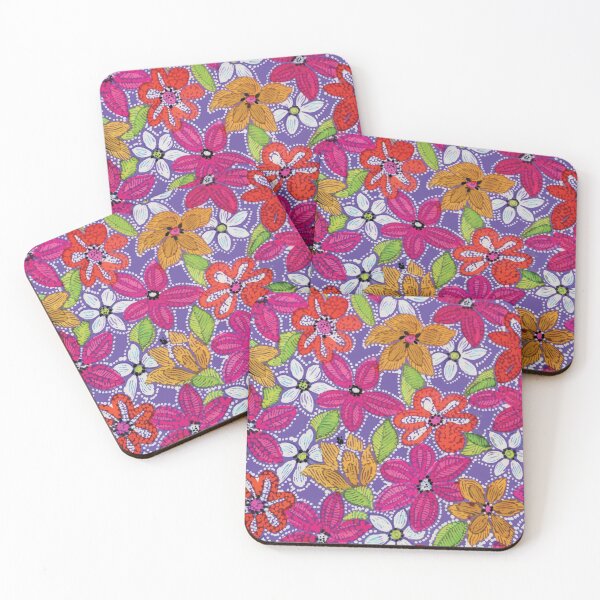 Item preview, Stitches Dotty Flowers designed and sold by Leslie Rogers Todder.