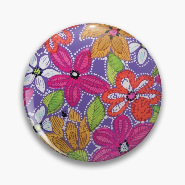 Item preview, Stitches Dotty Flowers designed and sold by Leslie Rogers Todder.