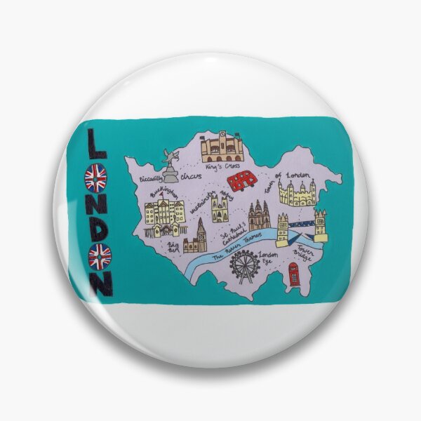 Item preview, London, UK - Illustrated Map designed and sold by BerniceM04.