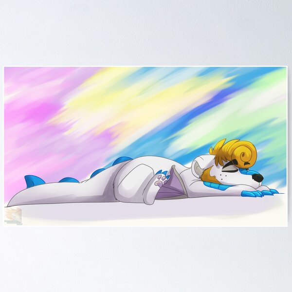 Sleepy Dragonbear Poster