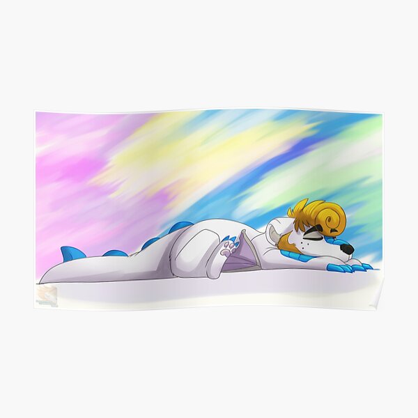 Sleepy Dragonbear Poster