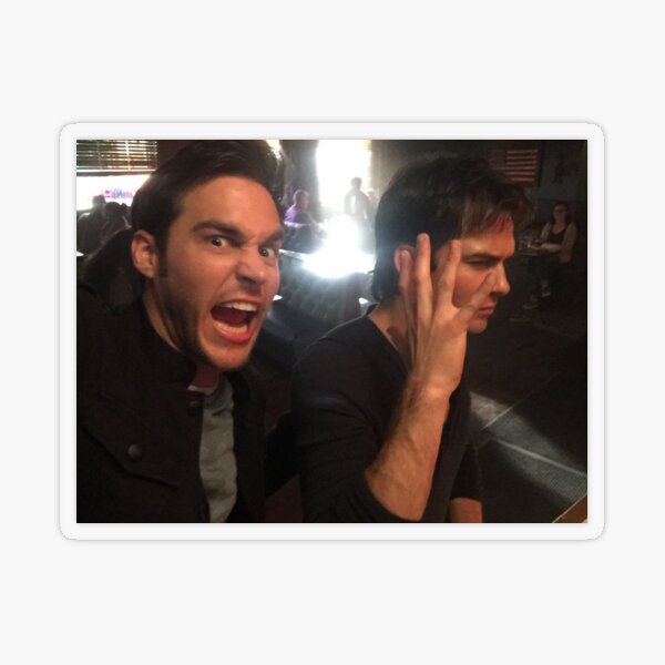 damon and kai Transparent Sticker