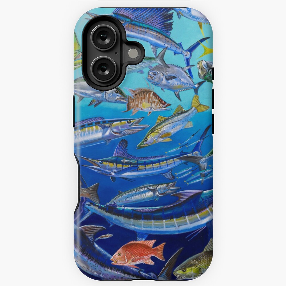 Vista previa del artículo con la obra «Funda resistente MagSafe para iPhone», diseñado y vendido por Bluemarlin.