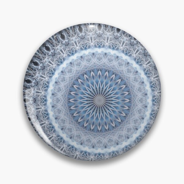 Item preview, Silver and blue mandala designed and sold by JBlaminsky.