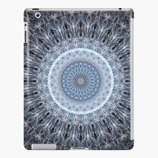 Silver and blue mandala iPad Snap Case