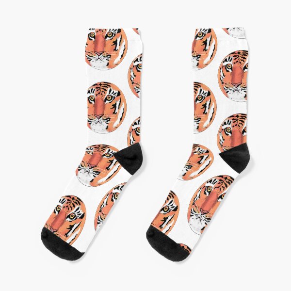 Tiger, Tiger Staring at Me Socks