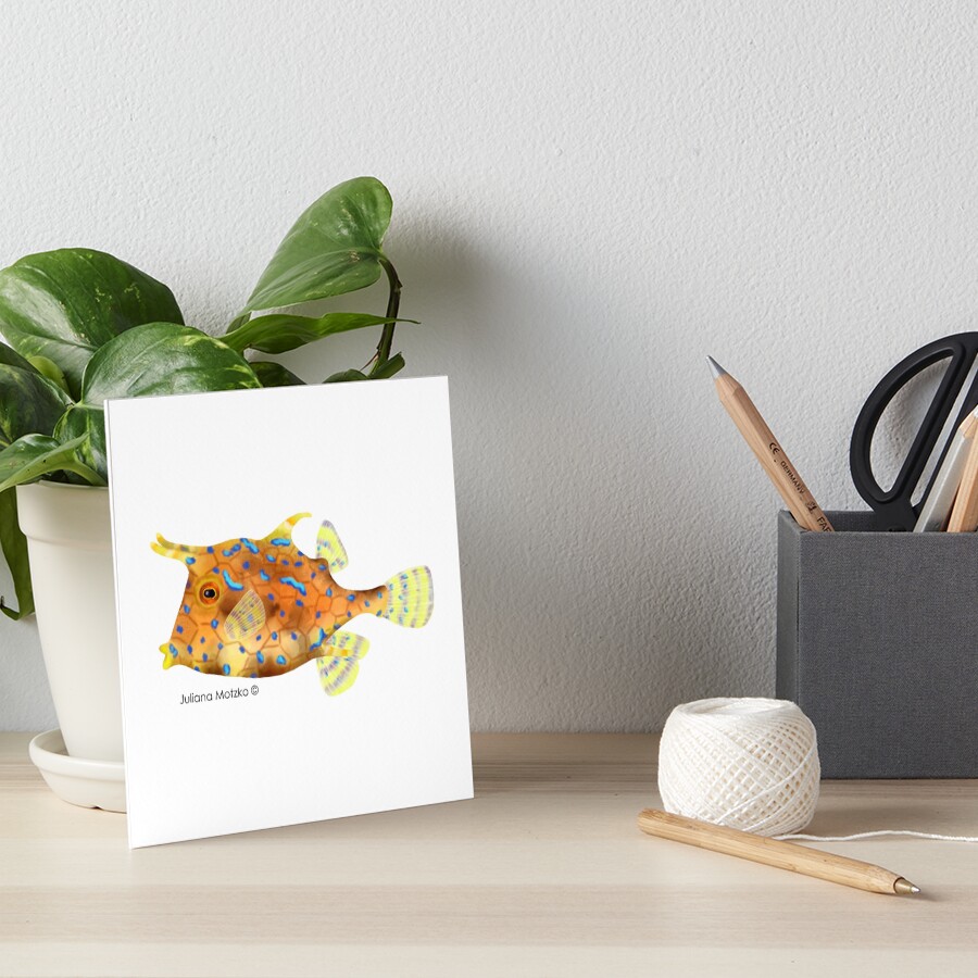 Thornback Cowfish Art Board Print