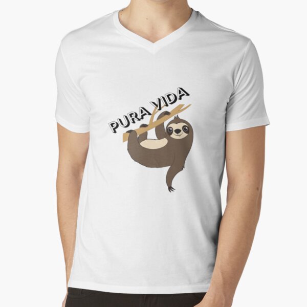 Pura Vida Costa Rica Shirt, Sloth Tshirt, Sleepy' Water Bottle