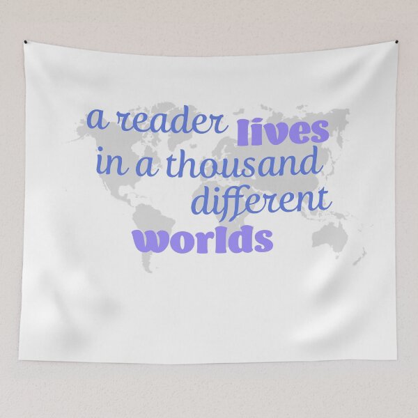 Item preview, A reader lives in a 1000 different worlds designed and sold by runnerdemigod.