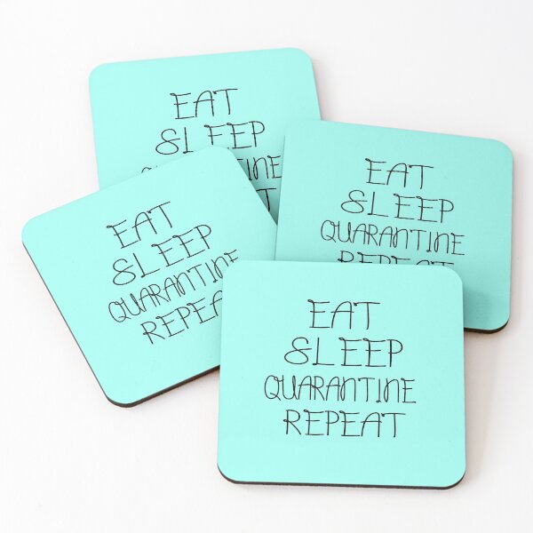 Item preview, Eat Sleep Quarantine Repeat | Funny Quarantine Gift designed and sold by meedTee.