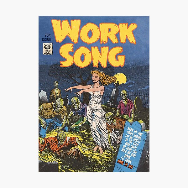 Work Song - Hozier Retro Comic  Photographic Print