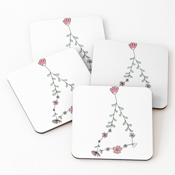 Item preview, Flowered Capricorn constellation designed and sold by drawelooo.