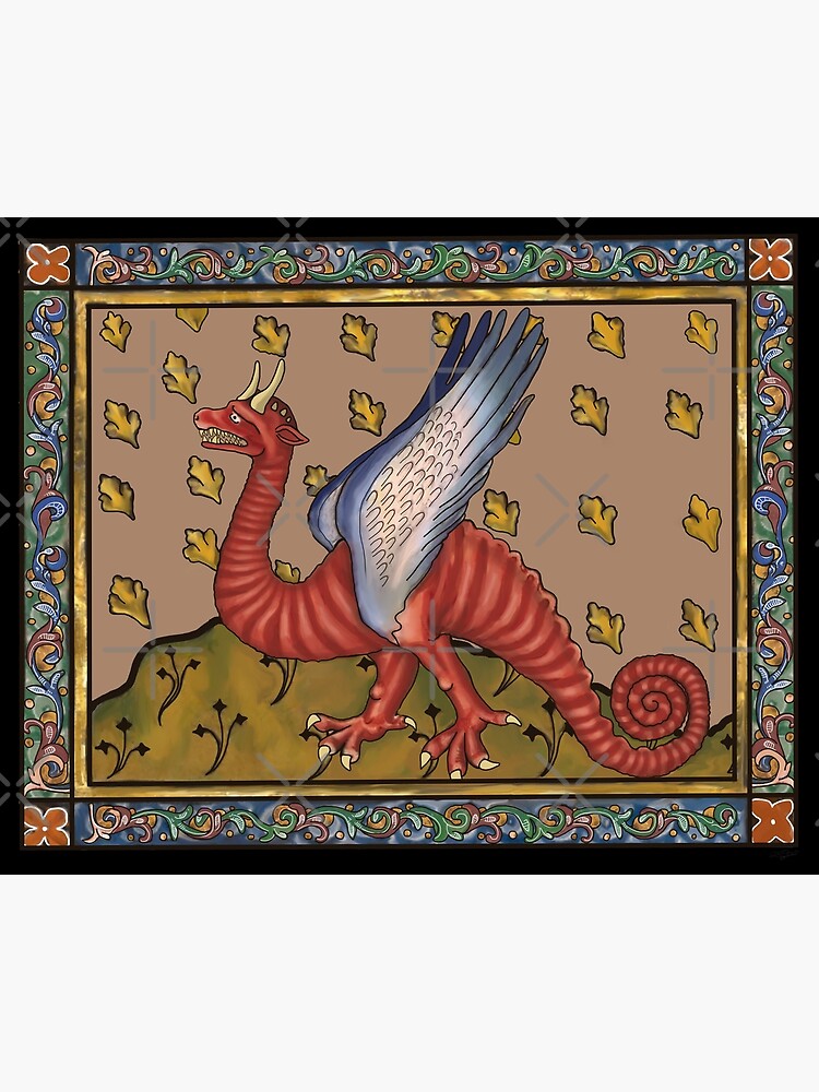 medieval manuscript dragon