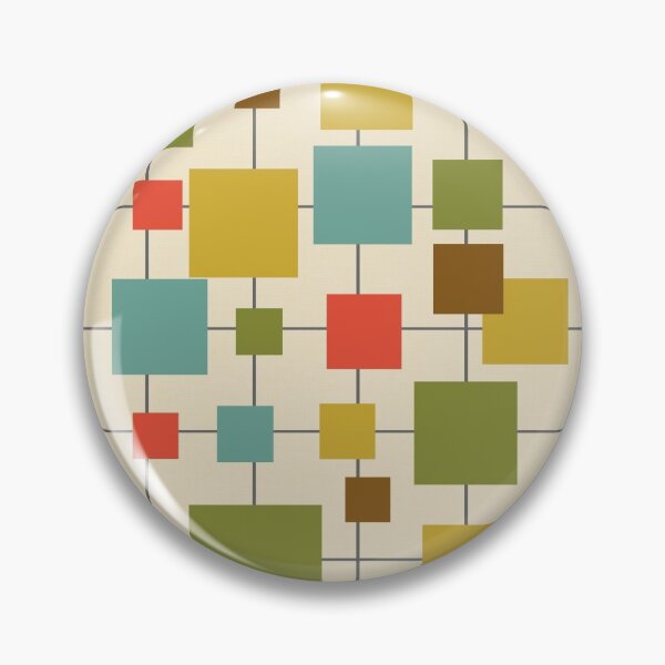 Item preview, Mid-Century Modern Squares - Multi designed and sold by aMano-mapping.