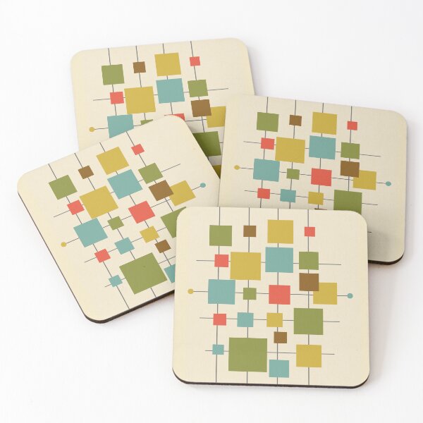 Item preview, Mid-Century Modern Squares - Multi designed and sold by aMano-mapping.