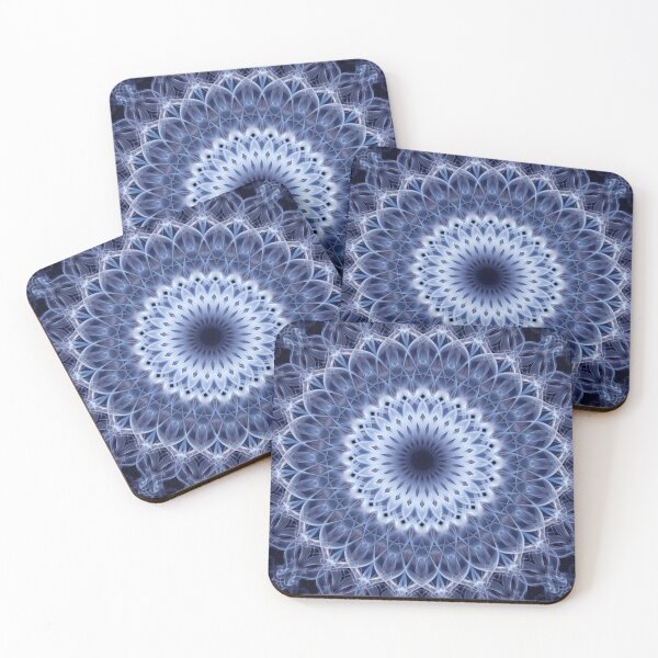 Item preview, Cold blue and white mandala designed and sold by JBlaminsky.