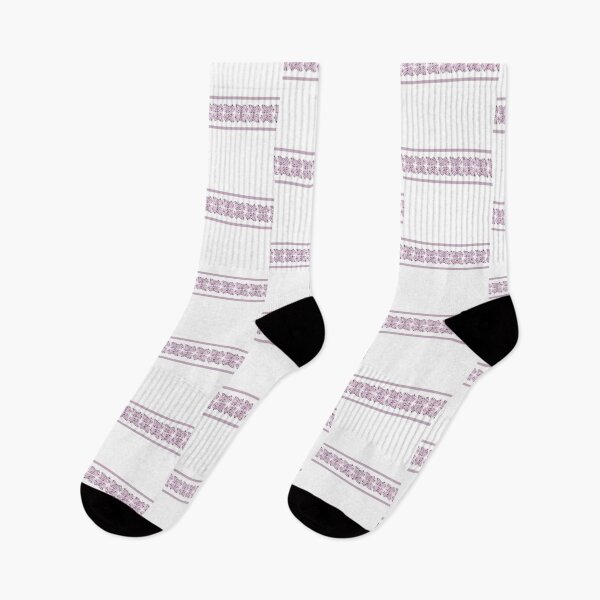 Item preview, Delicate pink border pattern on cool white. designed and sold by PetaJaneHome.