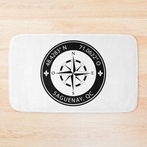 Item preview, Saguenay, Quebec Geographical Coordinates designed and sold by TeeOhGraphics.