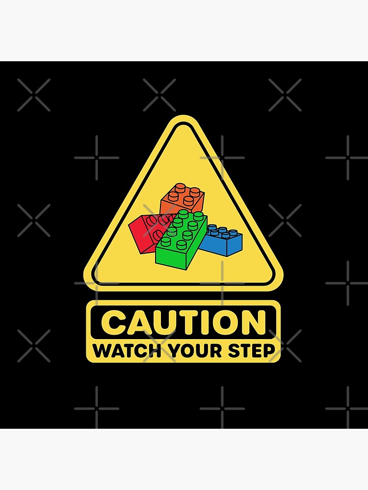 Caution Watch Your Step Toy Brick Building Block AFOL