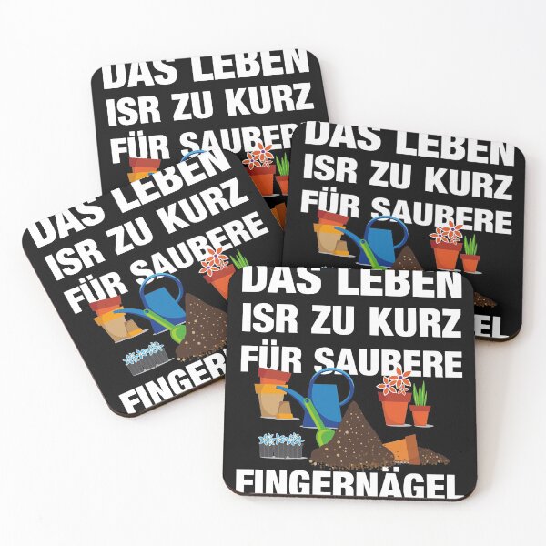 Artikelvorschau, Das Leben ist zu kurz für saubere Fingernägel - Spruch für Gärtner entworfen und verkauft von Lenny Stahl.