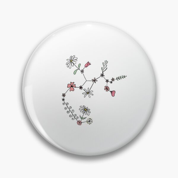 Item preview, Flowered Sagitarius constellation designed and sold by drawelooo.