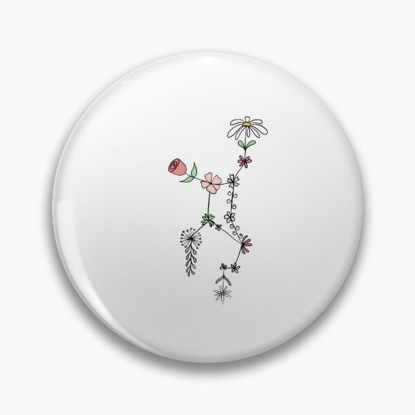 Item preview, Flowered Virgo constellation designed and sold by drawelooo.