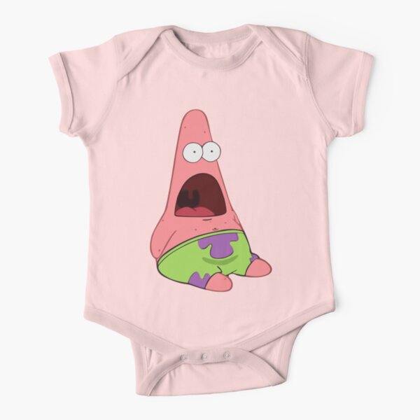 Surprised Patrick Short Sleeve Baby One-Piece
