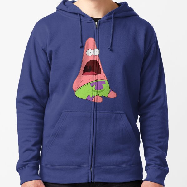 Surprised Patrick Zipped Hoodie