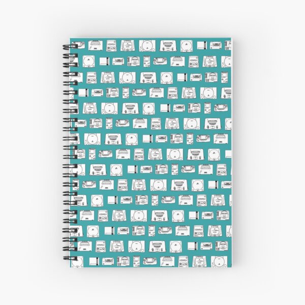Consoles from the 80s and 90s (Turquoise) Spiral Notebook