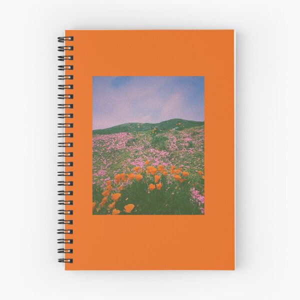 Item preview, orange field of tulips poppies soft grunge aesthetic flowers designed and sold by kaledabean.