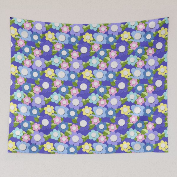Item preview, Felt Look Flowers With Stitching by Cherie designed and sold by CheriesArt.
