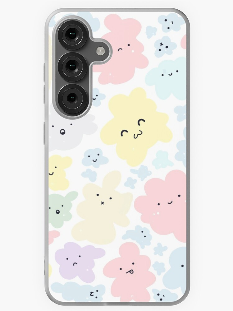 Thumbnail 1 of 4, Samsung Galaxy Phone Case, Cute Clouds designed and sold by raluca20.