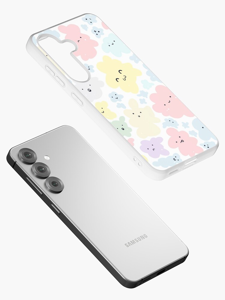 Thumbnail 2 of 4, Samsung Galaxy Phone Case, Cute Clouds designed and sold by raluca20.