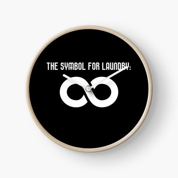 The Symbol For Laundry Clock
