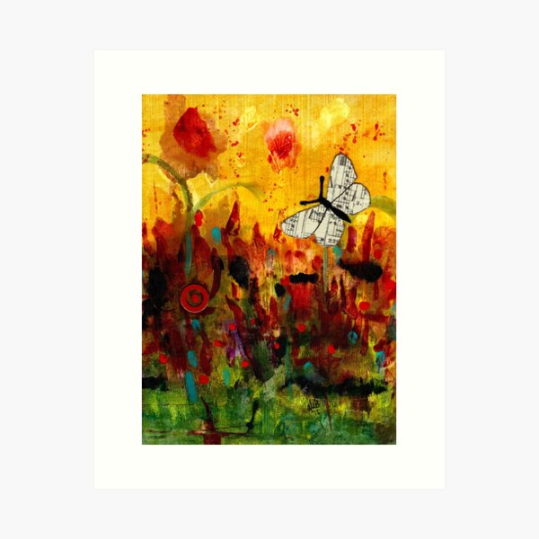 Singing Butterfly Art Print