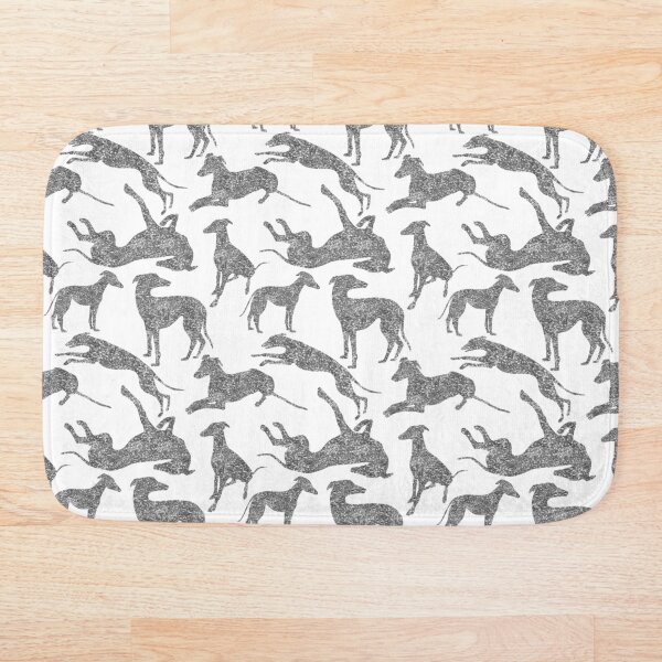 Artikelvorschau, Greyhound Combo im Silver Glitter-Look auf Weiß entworfen und verkauft von GreytGraphicals.