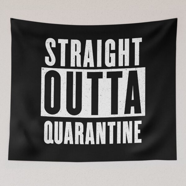 Item preview, Straight Outta Quarantine | Dark Apparel designed and sold by PureCreations.