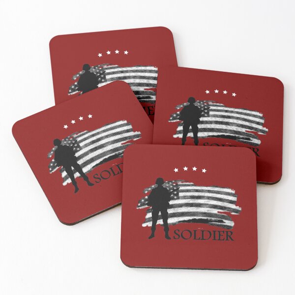 Item preview, Armed Forces Soldier Flag Color Graphic Design - Happy July 4th - Best Father Gift Idea - Independence Day  designed and sold by family1ststore.