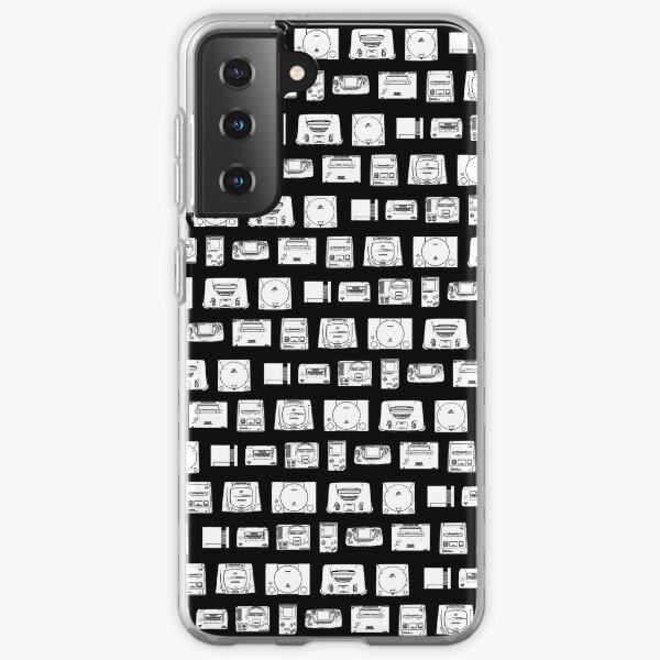 Consoles from the 80s and 90s (Black) Samsung Galaxy Soft Case