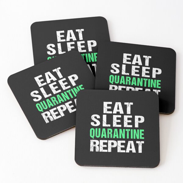Item preview, Eat Sleep Quarantine Repeat | Quarantined 2020 | Funny Quarantine Gift designed and sold by meedTee.
