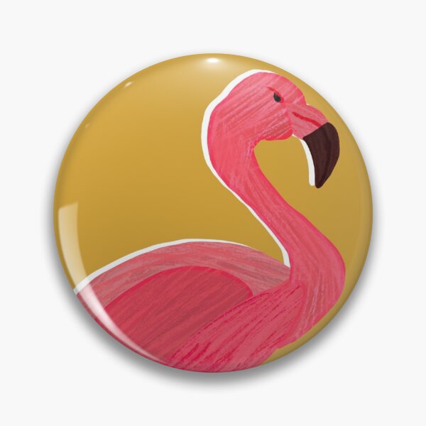 Item preview, Let’s Flamingle- mustard designed and sold by cassandrafallon.