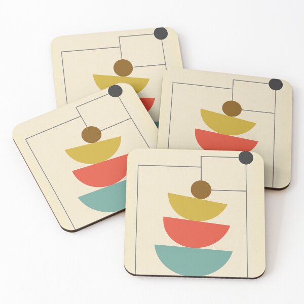 Item preview, Mid-Century Modern Half Circles - Multi designed and sold by aMano-mapping.