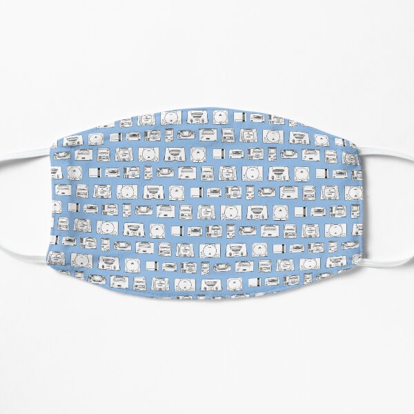 Consoles from the 80s and 90s (Sky Blue) Small Mask