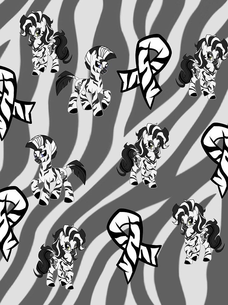 Thumbnail 3 of 3, Scarf, NET Ribbons & Zebra Ponies designed and sold by ragnerrok.