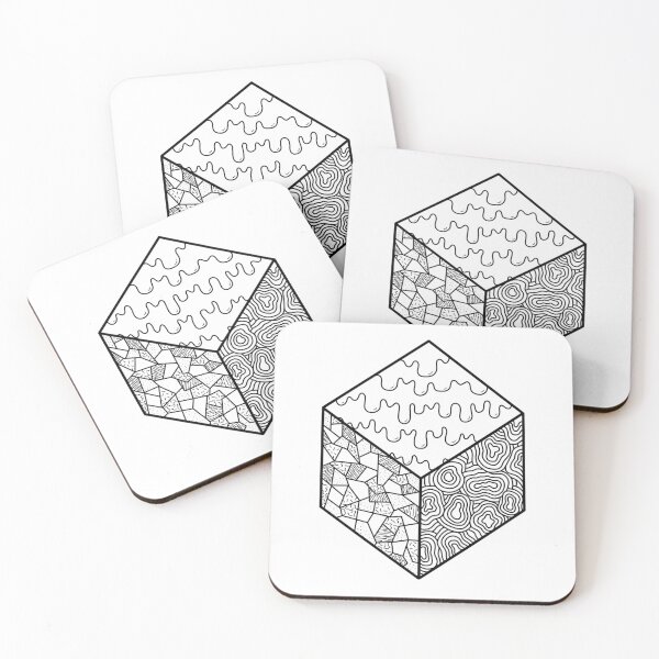 Item preview, Funky Cube Black and White  designed and sold by Kami725.