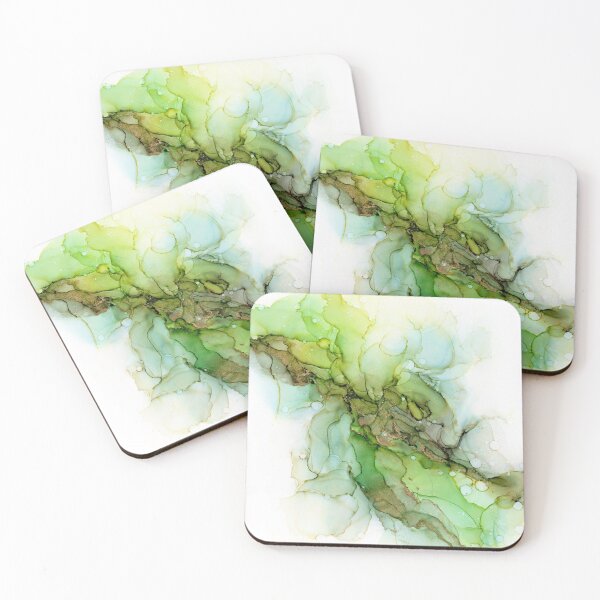Item preview, Green Bloom Abstract ink designed and sold by Olga Shvartsur.