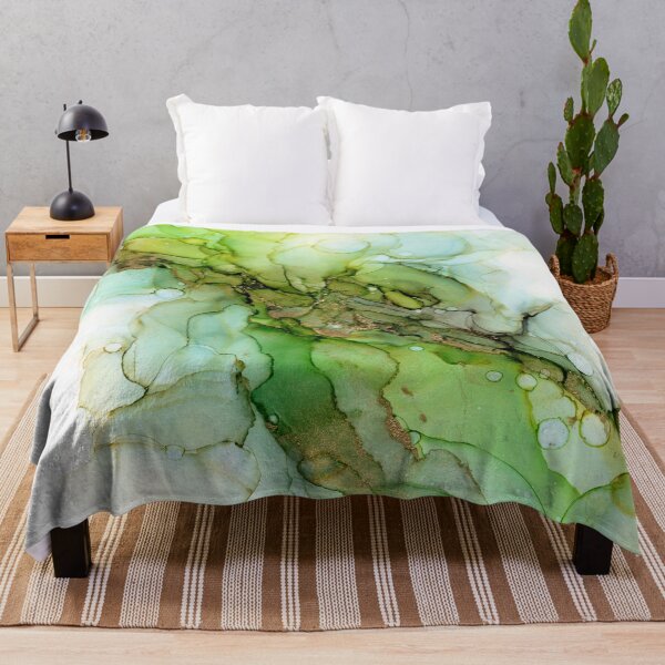 Item preview, Green Bloom Abstract ink designed and sold by Olga Shvartsur.