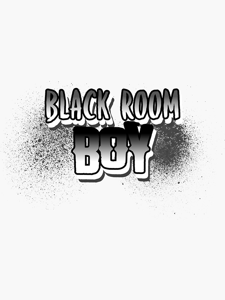 "Black Room Boy" Sticker for Sale by weareallweneed | Redbubble