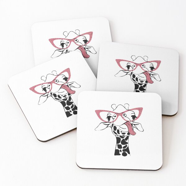 Item preview, Giraffe with Glasses, Colorful Tongue, Cute Gift for Mothers Day, Baby Animal Wearing Sunglasses, Funny Tees for Womans designed and sold by Annona-.